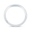 Monique Lhuillier Bliss Diamond Contoured Wedding Band 1/5 ct tw 14K White Gold