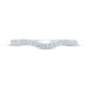 Monique Lhuillier Bliss Diamond Contoured Wedding Band 1/5 ct tw 14K White Gold