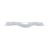 Thumbnail Image 3 of Monique Lhuillier Bliss Diamond Contoured Wedding Band 1/5 ct tw 14K White Gold