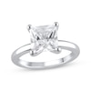 Thumbnail Image 1 of Lab-Grown Diamonds Princess-Cut Solitaire Engagement Ring 3 ct tw 14K White Gold (F/SI2)