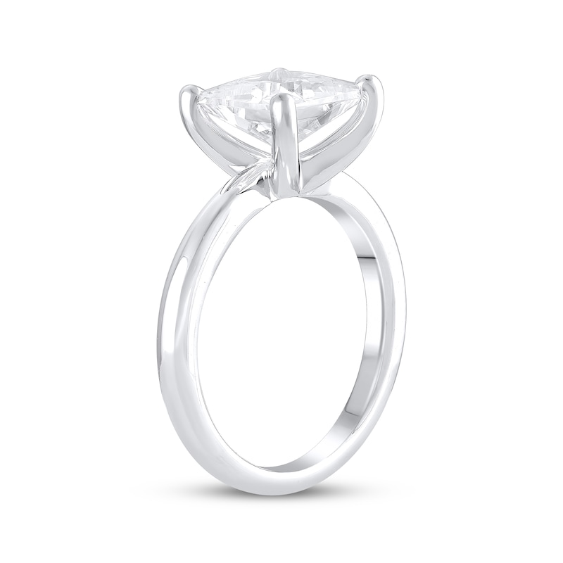 Main Image 2 of Lab-Grown Diamonds Princess-Cut Solitaire Engagement Ring 3 ct tw 14K White Gold (F/SI2)