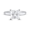 Thumbnail Image 3 of Lab-Grown Diamonds Princess-Cut Solitaire Engagement Ring 3 ct tw 14K White Gold (F/SI2)