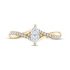 Thumbnail Image 2 of Marquise-Cut Diamond Twist Engagement Ring 1/2 ct tw 14K Yellow Gold