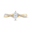 Thumbnail Image 3 of Now + Forever Marquise-Cut Diamond Twist Engagement Ring 1/2 ct tw 14K Yellow Gold