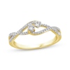 Thumbnail Image 1 of Diamond Loops Promise Ring 1/4 ct tw 10K Yellow Gold