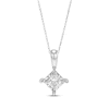 Thumbnail Image 0 of Radiant Reflections Princess-Cut Diamond Solitaire Necklace 1/3 ct tw Sterling Silver 18" (J/I3)