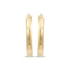 Thumbnail Image 1 of Reaura Domed Hoop Earrings Repurposed 14K Yellow Gold 28mm