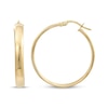 Thumbnail Image 2 of Reaura Domed Hoop Earrings Repurposed 14K Yellow Gold 28mm