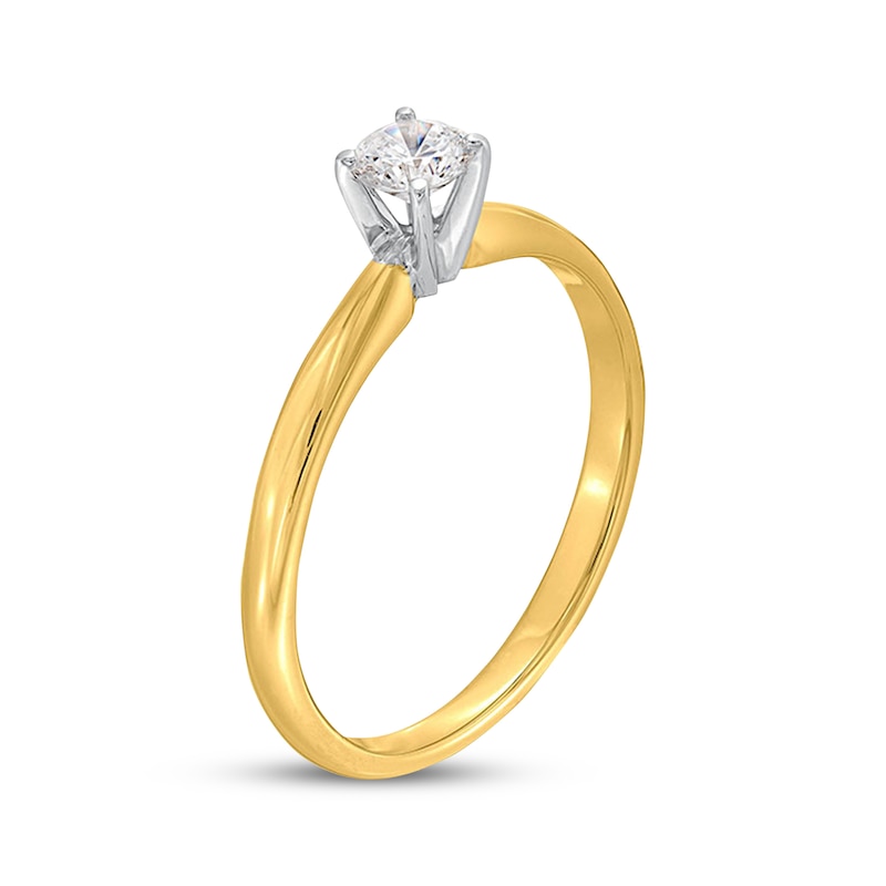 Main Image 2 of Now + Forever Round-Cut Diamond Solitaire Engagement Ring 1/4 ct tw 14K Yellow Gold (I/I2)