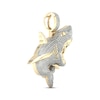 Thumbnail Image 2 of Men's Diamond Shark Charm 1/3 ct tw 10K Yellow Gold