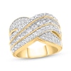 Thumbnail Image 1 of KAY Lab-Grown Diamonds Crossover Fashion Ring 2 ct tw 10K Yellow Gold
