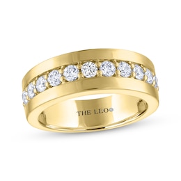 Men's THE LEO Diamond Wedding Band 1 ct tw 14K Yellow Gold