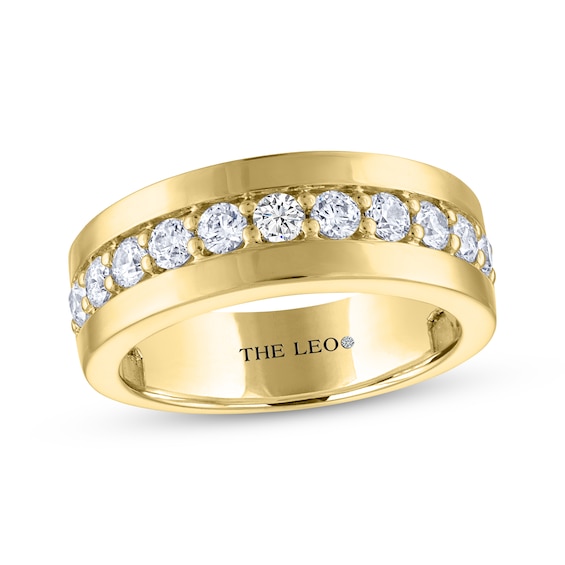 Men's THE LEO Diamond Wedding Band 1 ct tw 14K Yellow Gold