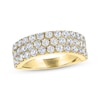 Thumbnail Image 1 of THE LEO Legacy Lab-Grown Diamond Three-Row Anniversary Ring 2 ct tw 14K Yellow Gold