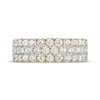 Thumbnail Image 3 of THE LEO Legacy Lab-Grown Diamond Three-Row Anniversary Ring 2 ct tw 14K Yellow Gold