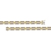 Thumbnail Image 3 of Men's Brown & White Diamond Link Bracelet 2-1/2 ct tw 10K Yellow Gold 8.5&quot;