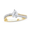 Thumbnail Image 1 of Threads of Love Pear-Shaped Diamond Engagement Ring 1 ct tw 14K Two-Tone Gold