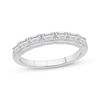 Thumbnail Image 1 of Now + Forever Lab-Grown Diamonds Emerald-Cut Anniversary Ring 1 ct tw 14K White Gold