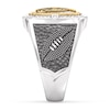 Thumbnail Image 4 of True Fans Chicago Bears Championship Ring Sterling Silver & 10K Yellow Gold Ring