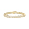 Thumbnail Image 1 of KAY Lab-Grown diamonds S-Link Bracelet 3 ct tw 10K Yellow Gold 7&quot;