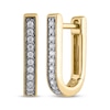 Thumbnail Image 1 of STUDIO BY KAY Diamond U-Hoop Earrings 1/10 ct tw 10K Yellow Gold