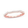 Thumbnail Image 1 of Now + Forever Lab-Grown Diamonds Contour Wedding Band 1/8 ct tw 14K Rose Gold