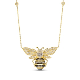 Le Vian Vault Diamond Bee Necklace 1 ct tw 14K Honey Gold 18"