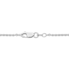 Thumbnail Image 3 of Blue & White Lab-Created Sapphire Flower Necklace Sterling Silver 17.25&quot;