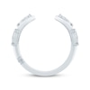 Thumbnail Image 3 of Monique Lhuillier Bliss Marquise-Cut Lab-Grown Diamond Cuff Wedding Band 1/3 ct tw 18K White Gold