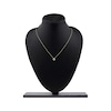 Thumbnail Image 5 of Diamond Curved Hexagon Necklace 1/10 ct tw 10K Yellow Gold 18"