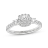 Thumbnail Image 1 of THE LEO Ideal Cut Diamond Halo Engagement Ring 1 ct tw 14K White Gold