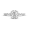 Thumbnail Image 3 of THE LEO Ideal Cut Diamond Halo Engagement Ring 1 ct tw 14K White Gold
