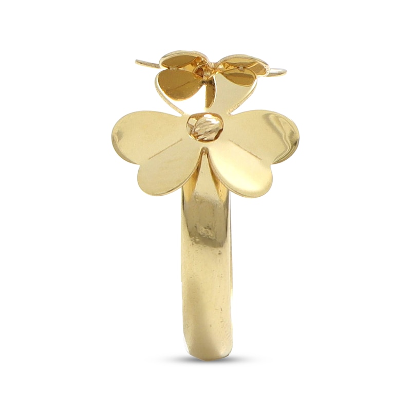 Main Image 2 of Flower Ring 10K Yellow Gold