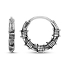Thumbnail Image 3 of Men's Barbed Wire Hoop Earrings Stainless Steel