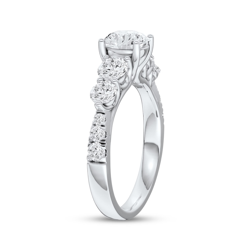 Main Image 2 of Certified Round-Cut Diamond Engagement Ring 2 ct tw Platinum