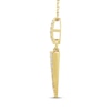 Thumbnail Image 2 of Diamond Dagger Necklace 1/4 ct tw 10K Yellow Gold 18"