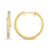 Thumbnail Image 3 of Le Vian Good Karma Diamond Bypass Hoop Earrings 3/8 ct tw 14K Honey Gold