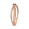 Thumbnail Image 2 of Le Vian Kiss Collection Diamond Crossover Ring 1/6 ct tw 14K Strawberry Gold