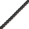 Thumbnail Image 2 of Men's Black Spinel Cube Link Bracelet Black & Rose Ion-Plated Stainless Steel 8.5"