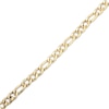 Thumbnail Image 3 of 7.3mm Solid Figaro Chain Bracelet Yellow Ion-Plated Stainless Steel 8.5"