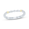 Thumbnail Image 1 of Monique Lhuillier Bliss Yellow & White Lab-Grown Diamond Anniversary Ring 1/4 ct tw 18K White Gold