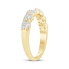 Thumbnail Image 2 of Now + Forever Lab-Grown Diamonds Marquise & Round-Cut Two-Row Enhancer Ring 1/2 ct tw 14K Yellow Gold