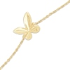 Thumbnail Image 2 of Monique Lhuillier Bliss Lab-Grown Diamond Accent Butterfly Bracelet 24K Yellow Gold Vermeil Sterling Silver 6.75"