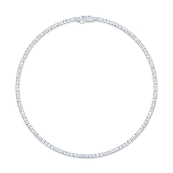 KAY Lab-Grown Diamonds Tennis Necklace 15 ct tw 14K White Gold 17"