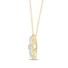 Thumbnail Image 3 of Monique Lhuillier Bliss Marquise, Pear & Round-Cut Lab-Grown Diamond Cluster Necklace 1 ct tw 24K Yellow Gold Vermeil Sterling Silver 18"