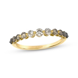 Le Vian Desert Diamonds Chocolate Ombré Ring 1/2 ct tw 14K Honey Gold