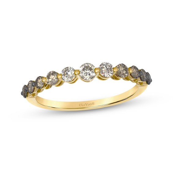 Le Vian Desert Diamonds Chocolate Ombré Ring 1/2 ct tw 14K Honey Gold