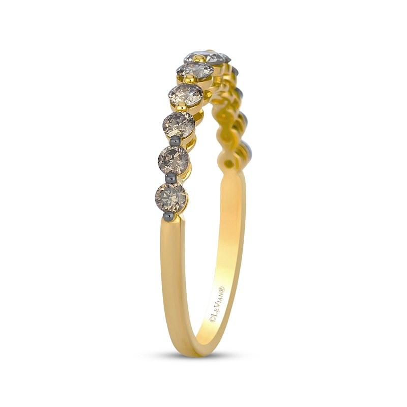 Main Image 2 of Le Vian Desert Diamonds Chocolate Ombré Ring 1/2 ct tw 14K Honey Gold