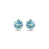 Thumbnail Image 2 of STUDIO BY KAY Swiss Blue Topaz Solitaire Stud Earrings 24K Yellow Gold Vermeil Sterling Silver