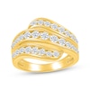 Thumbnail Image 1 of KAY Lab-Grown Diamonds Three-Row Wave Fashion Ring 1 ct tw 10K Yellow Gold
